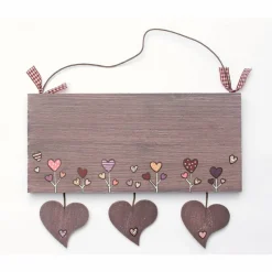 Türschild Familie aus Holz mit Name personalisiert - persönliches Hochzeitsgeschenk für das Brautpaar - einmaliges Geschenk zum Hochzeitstag - individuelles Haustürschild handgemalt