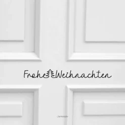 Türschild, Fenstersticker "Merry christmas" Frohe Weihnachten, Wandtattoo, Wandsticker, Glassticker, Aufkleber