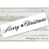 Türschild "Merry christmas" shabby chic Türaufkleber