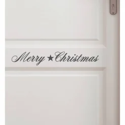 Türschild "Merry christmas" shabby chic Türaufkleber