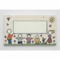 Türschild, Namensschild, Haustürschild für Familien mit Namen und Figuren personalisiert. Familienschild handgemalt, einmaliges Familiengeschenk