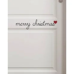 Türschild Sticker  "Merry christmas" Türaufkleber Frohe Weihnachten