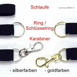 Täschchen Outdoorstoff jeansblau sand ZIPPER cognac-braun, Inhalator Kopfhörer, Männergeschenk, BuntMixxDESIGN