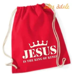 Turnbeutel "Jesus King of Kings" -- Geschenk für Taufe, Konfirmation,...