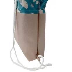 Turnbeutel, Rucksack mit Kunstleder Ginko