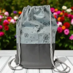 Turnbeutel, Rucksack mit Pusteblume