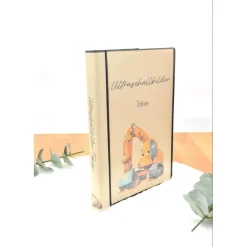 Ultraschallbilder Mappe Bagger – personalisiertes Ultraschallalbum zur Aufbewahrung deiner Ultraschallbilder als Geschenk zur Schwangerschaft