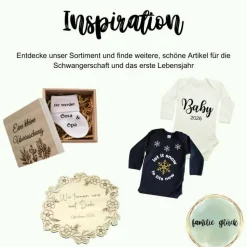 Ultraschallbilder Mappe lila Blumen – Personalisiertes Ultraschallalbum als Geschenk zur Schwangerschaft