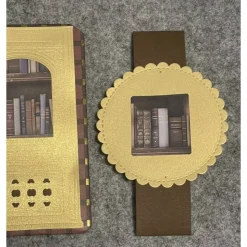 Umschlag mit Banderole für Gutschein/Geldgeschenk. Motiv: Buch, Bücher