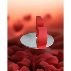 Unendliche Liebe Schmetterling Skulptur (25cm breit) - 3D-gedruckt in Rot (PLA) - Romantische Tischdekoration für Valent