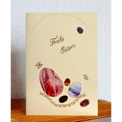 Unikat - Osterkarte mit Encaustic-Malerei