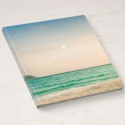 "Unsere Hochzeitsreise" für die Flitterwochen - Gastgeschenk zur Hochzeit (Hardcover, 21x21cm)