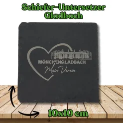 Untersetzer aus Schiefer 