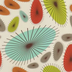 Untersetzer für Getränke Linie und Form, 10 Glasuntersetzer im Design der 60er Jahre