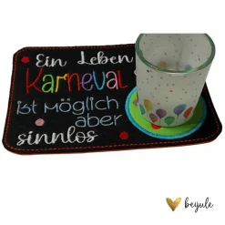 Untersetzer mit Spruch