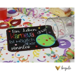 Untersetzer mit Spruch