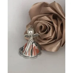 Upcycling Kapsel Engel mit Muster - Farbwahl - Weihnachten, Baumschmuck (3)