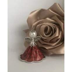 Upcycling Kapsel Engel mit Muster - Farbwahl - Weihnachten, Baumschmuck (1)