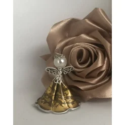 Upcycling Kapsel Engel mit Muster - Farbwahl - Weihnachten, Baumschmuck (1)