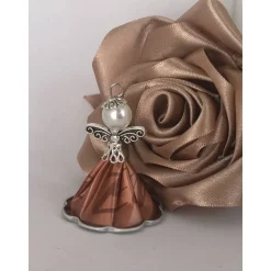 Upcycling Kapsel Engel mit Muster - Farbwahl - Weihnachten, Baumschmuck (2)