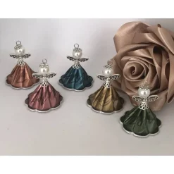 Upcycling Kapsel Engel mit Muster - Farbwahl - Weihnachten, Baumschmuck (2)