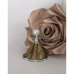 Upcycling Kapsel Engel mit Muster - Farbwahl - Weihnachten, Baumschmuck (2)