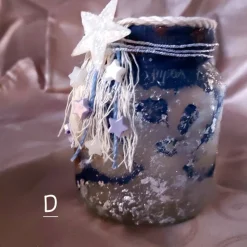 Upcycling Windlicht Weihnachten – Dekoration mit Serviettentechnik