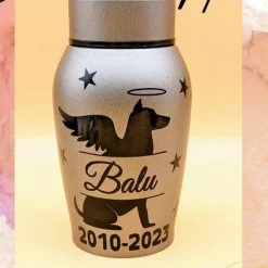 Urne für Hunde bis 7kg Grabschmuck