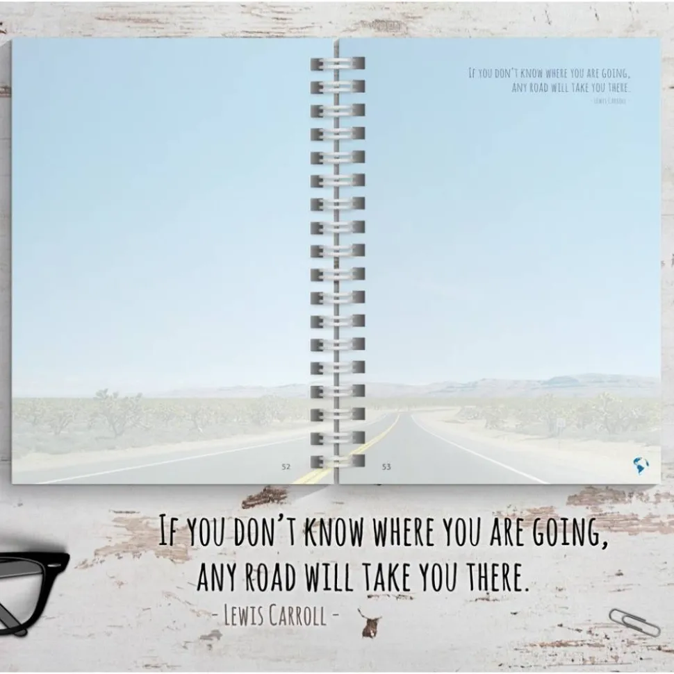 USA Reisetagebuch zum selberschreiben / als Abschiedsgeschenk - DIN A5 mit interaktiven Aufgaben & Reise-Zitaten