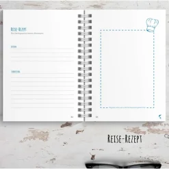 USA Reisetagebuch zum selberschreiben / als Abschiedsgeschenk - DIN A5 mit interaktiven Aufgaben & Reise-Zitaten