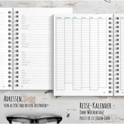 USA Reisetagebuch zum selberschreiben / als Abschiedsgeschenk - DIN A5 mit interaktiven Aufgaben & Reise-Zitaten