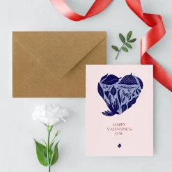 Valentinskarten Set *Love is in the Air* / 4 Geschenkkarten für Valentinstag