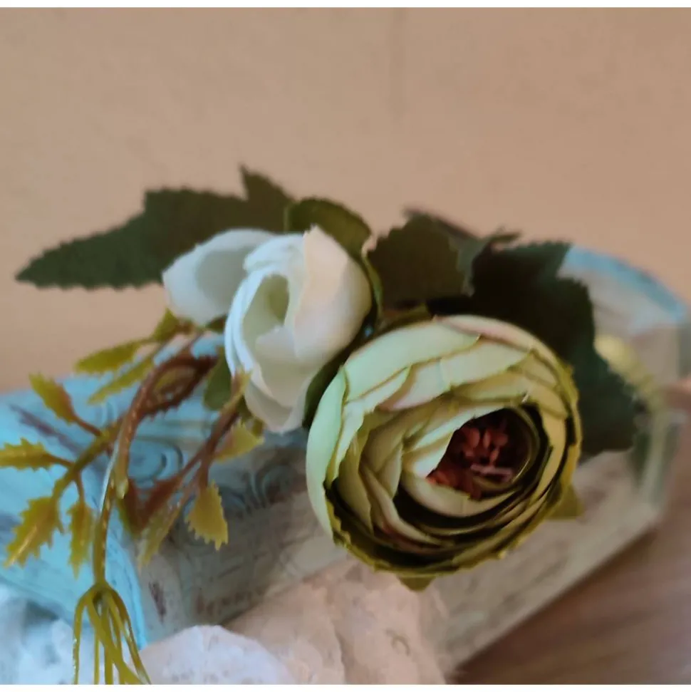 Valentinstag-romantische Schatulle aus Holz im Vintagestyle