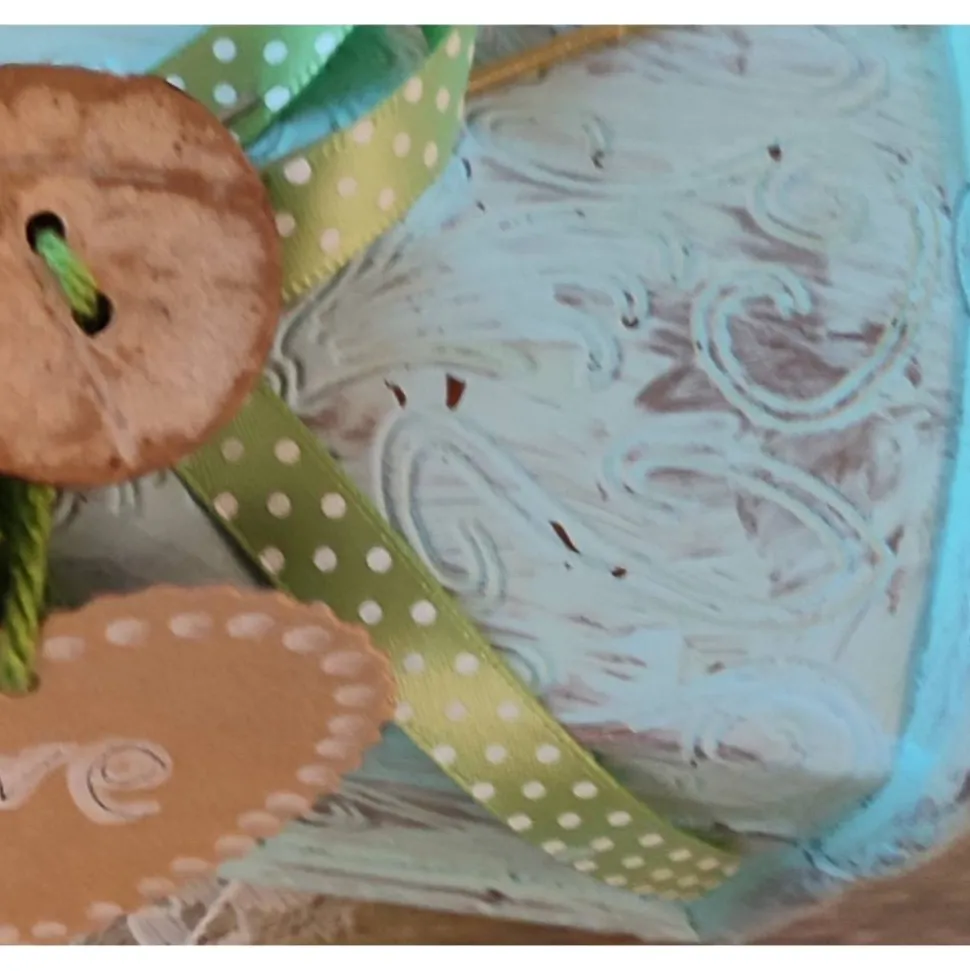 Valentinstag-romantische Schatulle aus Holz im Vintagestyle