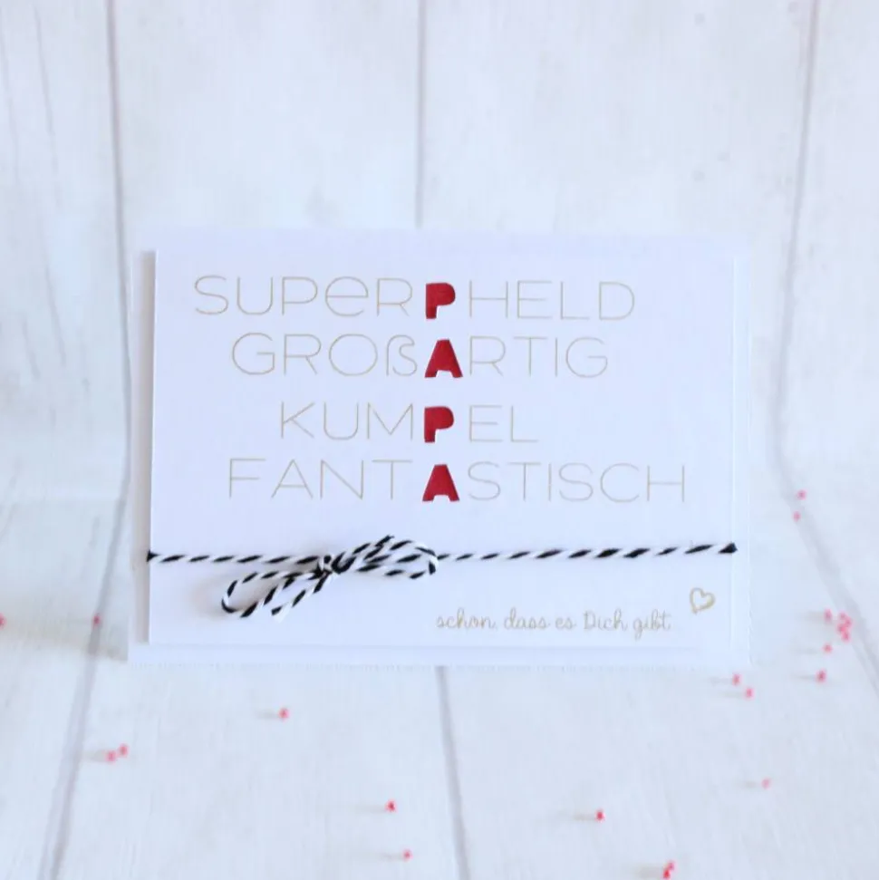 Vatertag * Papa * Glückwunsch * Glückwunschkarte * Grußkarte