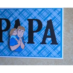 Vatertag Vatertagskarte Glückwunschkarte Vater Papa Papi Handarbeit Grußkarte