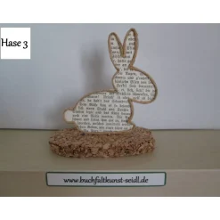 verschiedene Drahtfiguren "Osterhase" / "Hase", als Geschenk oder Dekoration zu Ostern, 9-12cm hoch
