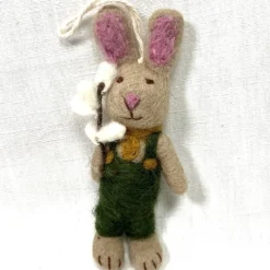 verschiedene, niedliche Hasen-Anhänger/ Dekoration, mit vielen kleinen Details aufwändig gearbeitet