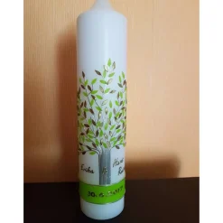 Verzierte Kerze Lebensbaum viele Farben möglich