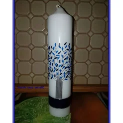 Verzierte Kerze Lebensbaum viele Farben möglich