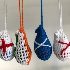 Vier Eierschleudern / Eiernetze / Ostereierschleudern /Ostereiernetze  Ländermeisterschaft