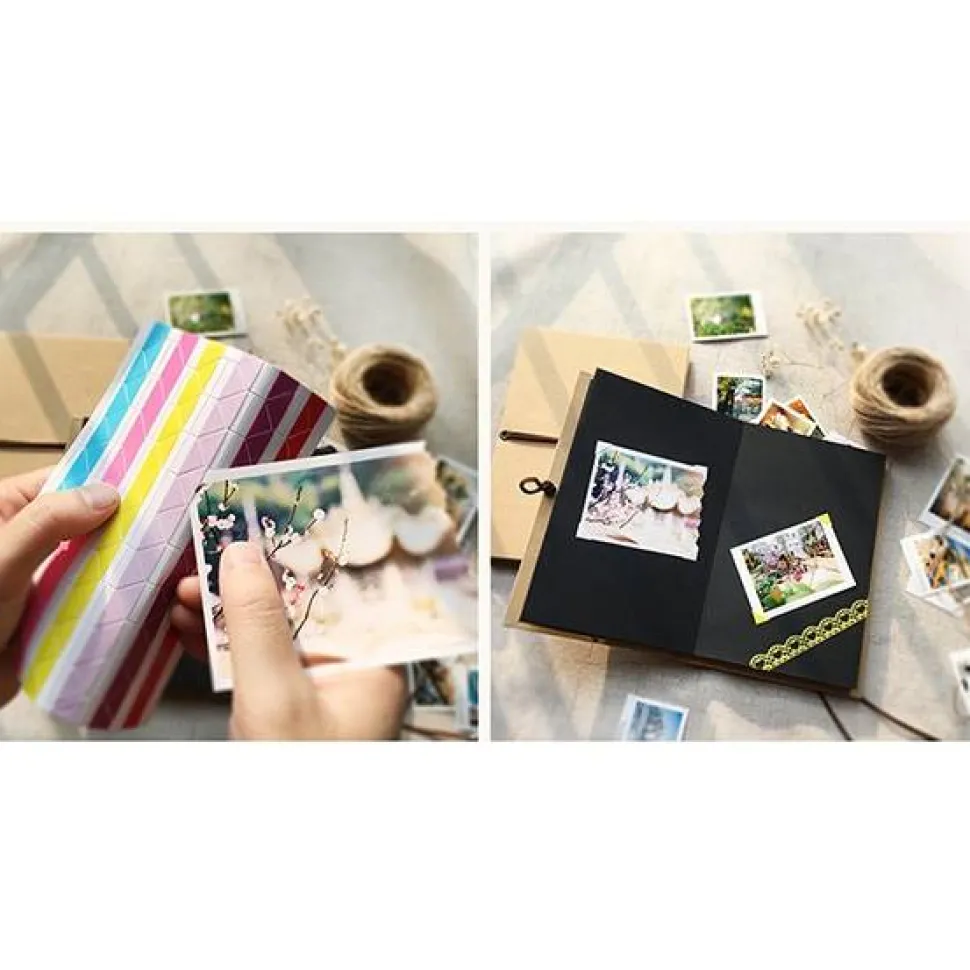 Vintage Fotoalbum 34 Seiten zum Einkleben – Kreatives Album zum Selbstgestalten, Geschenk für Geburtstag & Weihnach