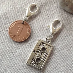 Vintage Geschenkset / Anhängerset mit Pfennig & Kassette