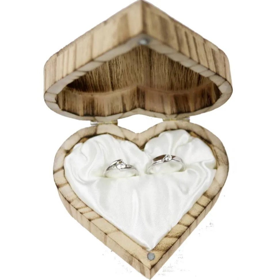 Vintage RINGBOX aus HOLZ Herz Ringkissen mit GRAVUR RUSTIKALE HOCHZEIT Waldhochzeit BOHO Ringschachtel für Eheringe Ringkästchen Ringschatulle Personalisiert