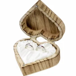 Vintage RINGBOX aus HOLZ Herz Ringkissen mit GRAVUR RUSTIKALE HOCHZEIT Waldhochzeit BOHO Ringschachtel für Eheringe Ringkästchen Ringschatulle Personalisiert