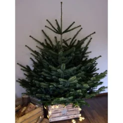 VINTAGE WEIHNACHTSBAUMSTÄNDER Christbaum Ständer aus Holz alte Rustikale OBSTKISTE Weihnachtsdeko Holzkiste Baumhalter Weihnachten Geschenk