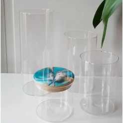 Vorratsglas mit blauem, handbemaltem Holzdeckel – Unikat Deko & Aufbewahrung (2)