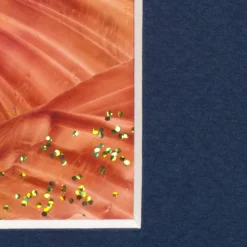 Vorweihnachtsstimmung– Original Encausticmalerei, Unikat mit Passepartout - Design  Ulrike Kröll