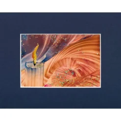 Vorweihnachtsstimmung– Original Encausticmalerei, Unikat mit Passepartout - Design  Ulrike Kröll