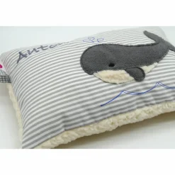 Wal Fisch Namenskissen Taufkissen Kuschelkissen Kindergartenkissen Geburtsgeschenk